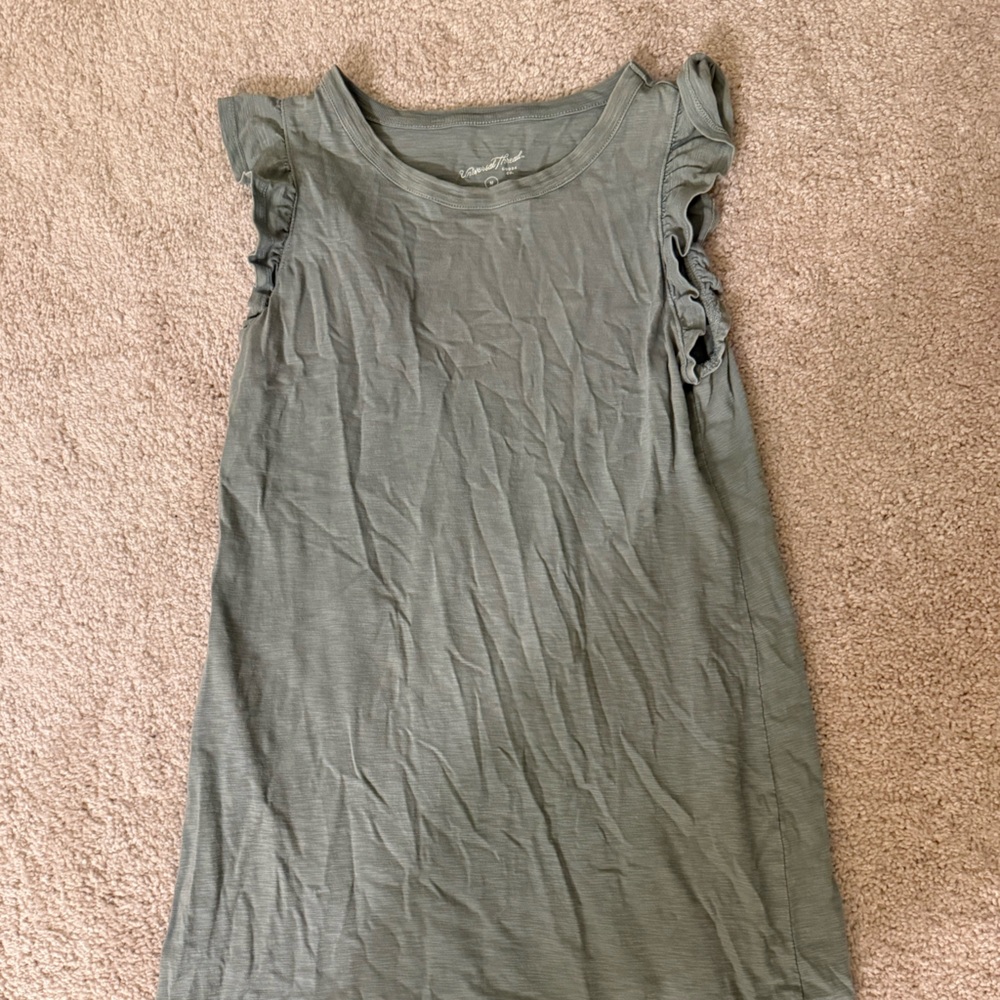 Universal Thread Olive Green T-Shirt Dress